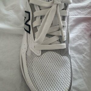 New Balance Men's White and Gray Athletic Shoes